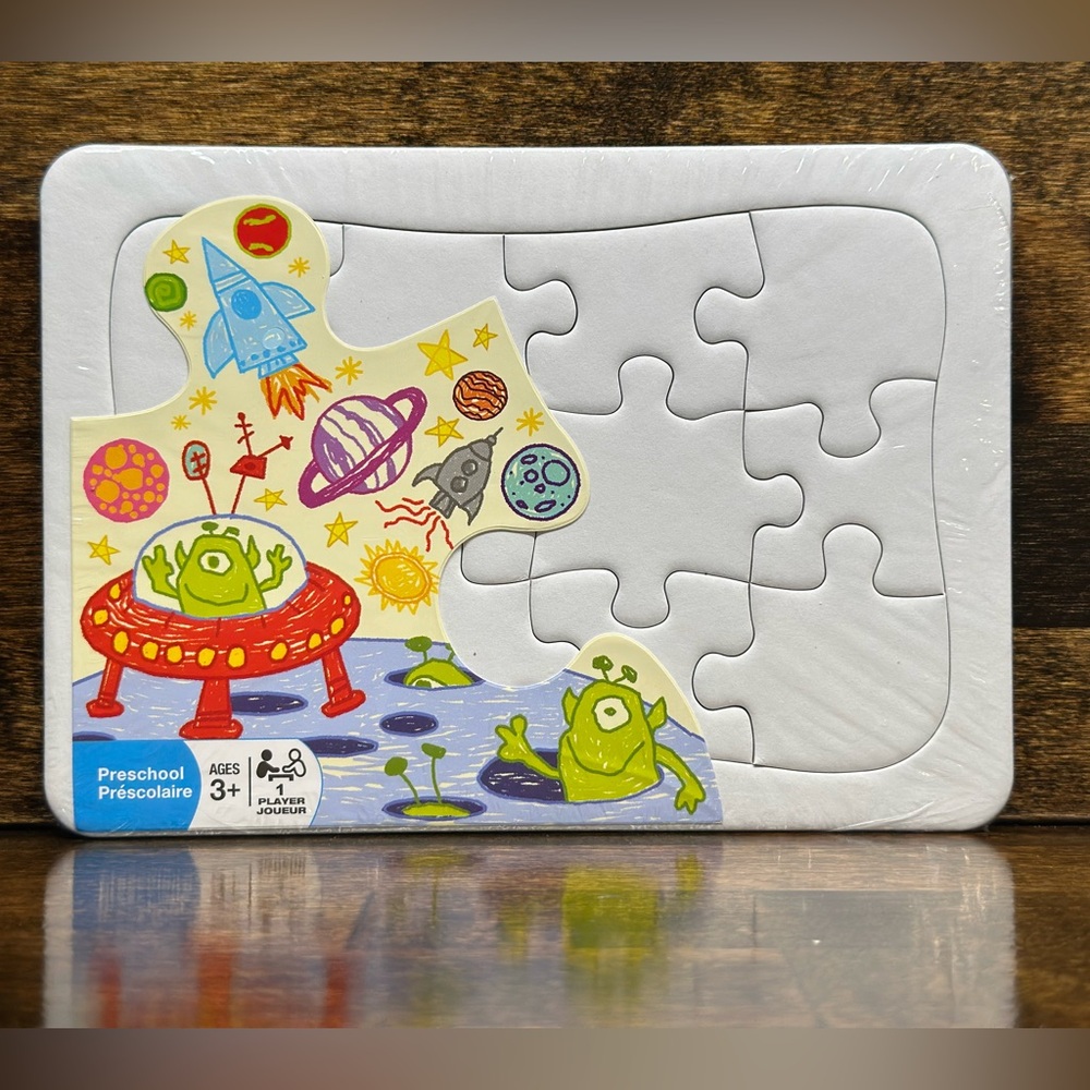 Cobble Hill Create Your Own Jigsaw Puzzle - Blank White DIY Puzzle Kit NEW